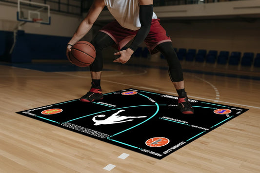 Basketball Practice Equipment Non-Slip Basketball Footstep Mat Basketball Training Mat for Youth and Adult Ball Control Training
