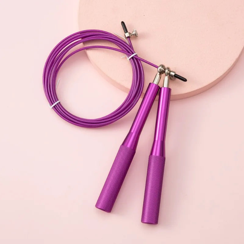 Crankshaft Steel Wire Skipping Rope Fitness Sport Equipment Bearing Skipping Rope Middle School Student Training Aluminum Alloy