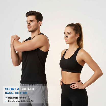 Nasal Breathing Dilator Velcro Nose Strips Increase Air Intake Sports Kit Nose Breathe Refill Reduce Snoring Boost Oxygen