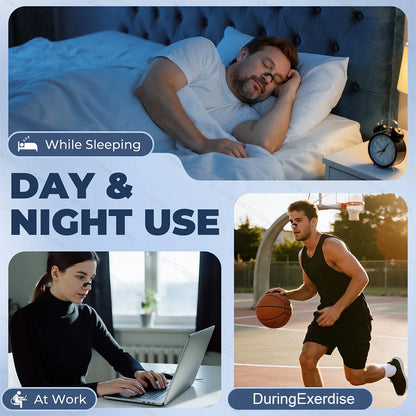 Nasal Breathing Dilator Velcro Nose Strips Increase Air Intake Sports Kit Nose Breathe Refill Reduce Snoring Boost Oxygen