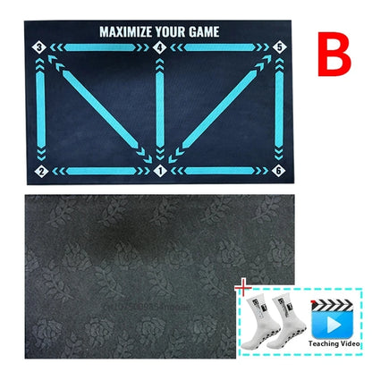 90cm Football Training Mat Durable Non Slip Foldable Kids Adults Dribble Training Mat Football Training Indoor Ourdoor Equipment - FitPerformX