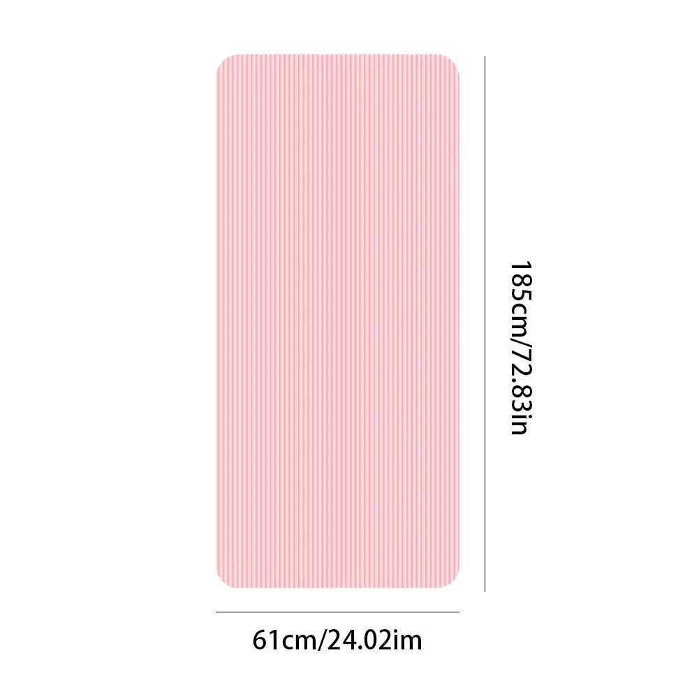 Yoga Mat Non Slip Exercise Mat Thick Solid Color Fitness Mat Yoga Workout Mat Multi-Function for Home Gym - FitPerformX