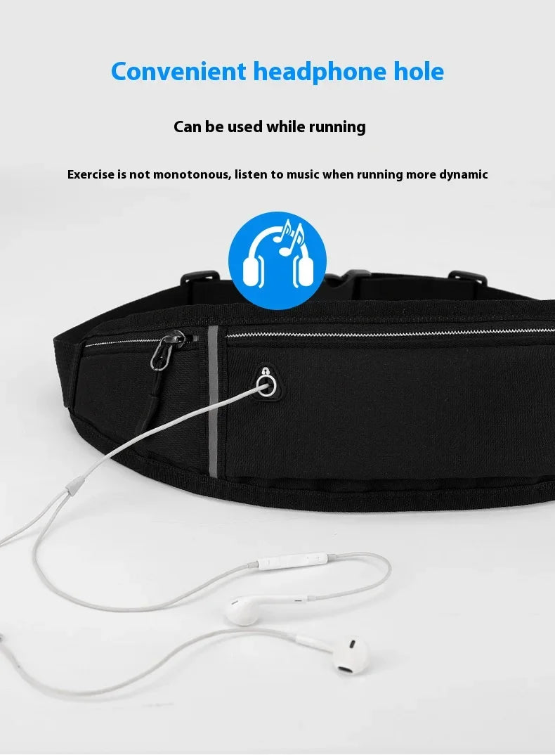 Fitness outdoor sports waist bag, running mobile waist bag, men's and women's outdoor equipment, invisible waterproof mini waist