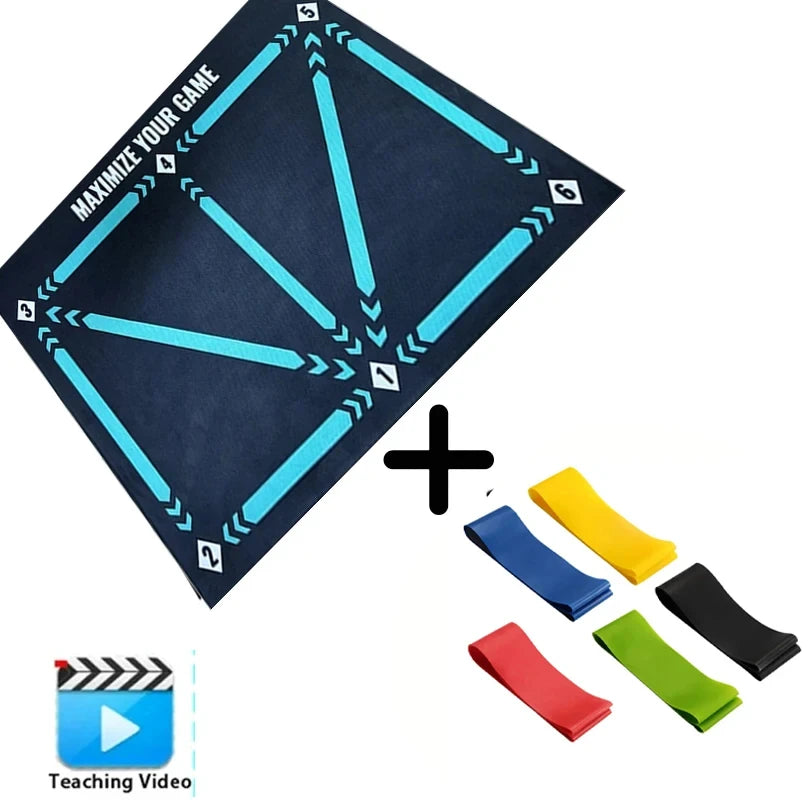 90cm Football Training Mat Durable Non Slip Foldable Kids Adults Dribble Training Mat Football Training Indoor Ourdoor Equipment - FitPerformX