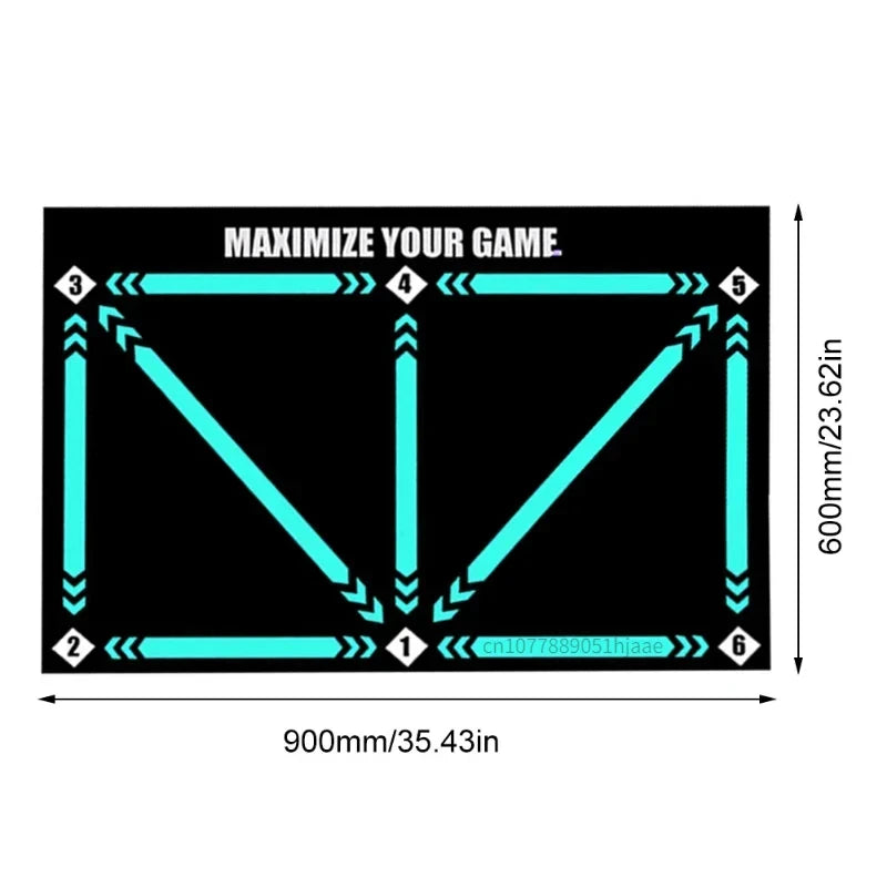 90cm Football Training Mat Durable Non Slip Foldable Kids Adults Dribble Training Mat Football Training Indoor Ourdoor Equipment - FitPerformX