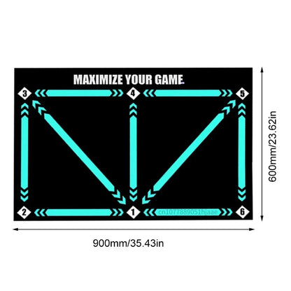 90cm Football Training Mat Durable Non Slip Foldable Kids Adults Dribble Training Mat Football Training Indoor Ourdoor Equipment - FitPerformX