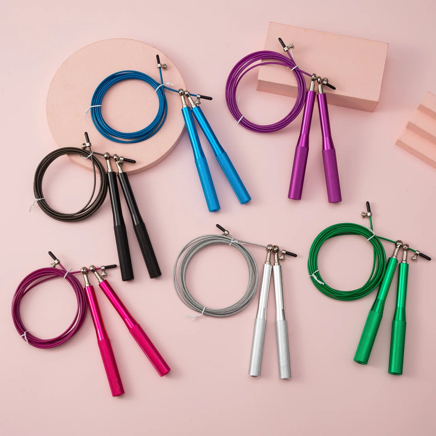 Crankshaft Steel Wire Skipping Rope Fitness Sport Equipment Bearing Skipping Rope Middle School Student Training Aluminum Alloy