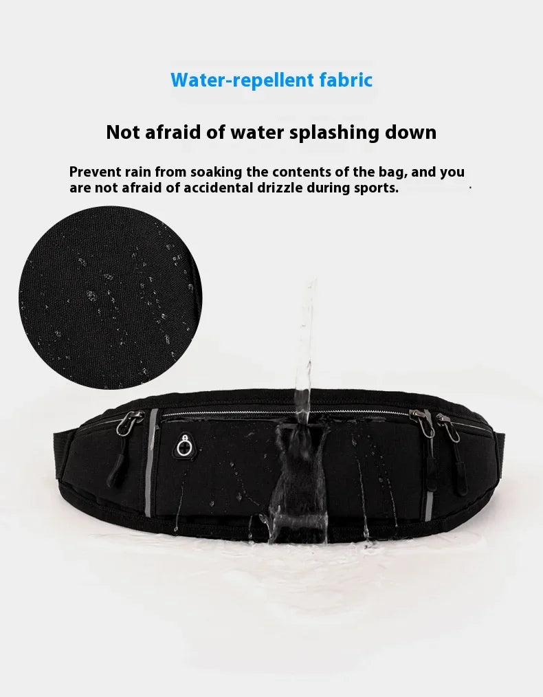 Fitness outdoor sports waist bag, running mobile waist bag, men's and women's outdoor equipment, invisible waterproof mini waist