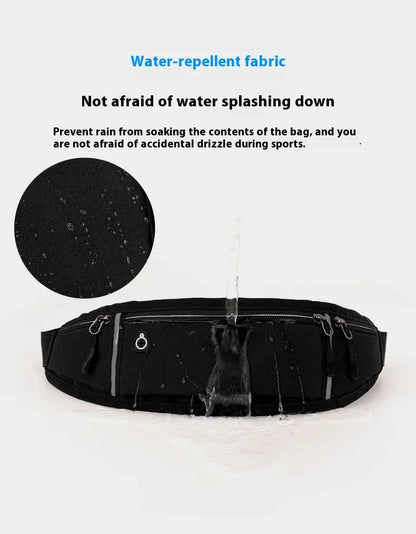 Fitness outdoor sports waist bag, running mobile waist bag, men's and women's outdoor equipment, invisible waterproof mini waist