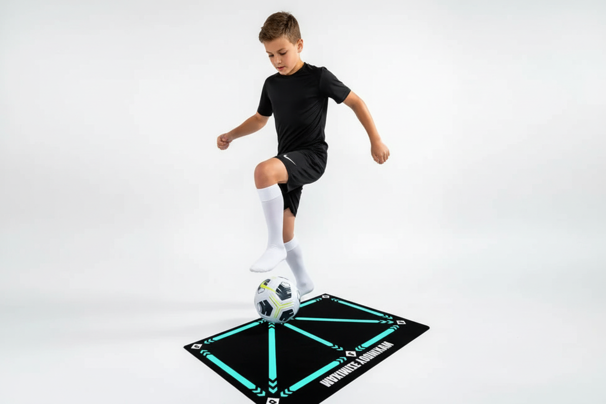 90cm Football Training Mat Durable Non Slip Foldable Kids Adults Dribble Training Mat Football Training Indoor Ourdoor Equipment - FitPerformX