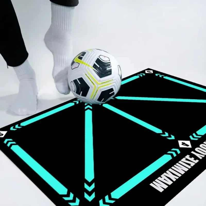 90cm Football Training Mat Durable Non Slip Foldable Kids Adults Dribble Training Mat Football Training Indoor Ourdoor Equipment - FitPerformX