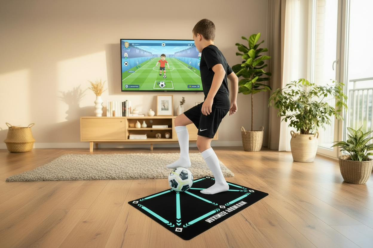 90cm Football Training Mat Durable Non Slip Foldable Kids Adults Dribble Training Mat Football Training Indoor Ourdoor Equipment - FitPerformX