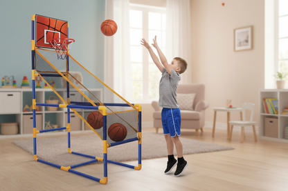 Basketball Stands for Room Height Adjustable Kids Basketball Goal Hoop Toy Set Basketball For Boys Training Practice Accessories
