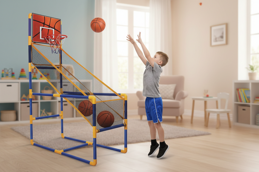Basketball Stands for Room Height Adjustable Kids Basketball Goal Hoop Toy Set Basketball For Boys Training Practice Accessories