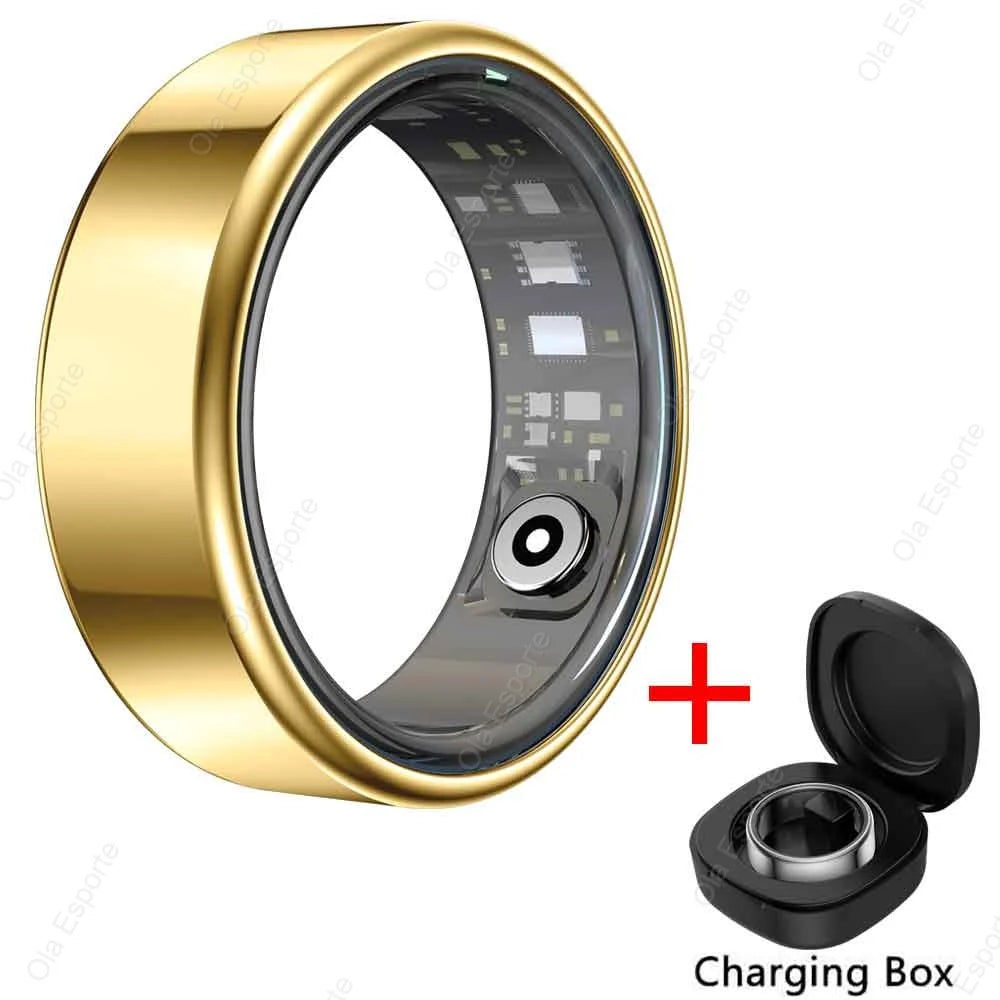 2026 New Smart Ring Men & Women, Heart Rate and Blood Oxygen Monitor Smartring Waterproof, Multi-sport Mode Rings - FitPerformX