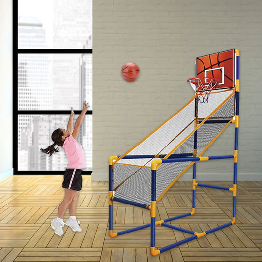 Basketball Stands for Room Height Adjustable Kids Basketball Goal Hoop Toy Set Basketball For Boys Training Practice Accessories