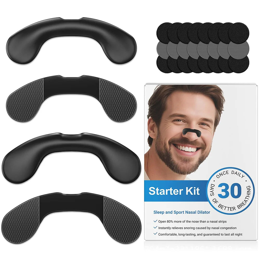 Nasal Breathing Dilator Velcro Nose Strips Increase Air Intake Sports Kit Nose Breathe Refill Reduce Snoring Boost Oxygen