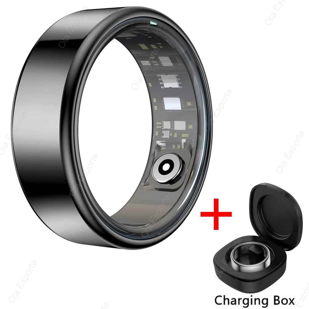2026 New Smart Ring Men & Women, Heart Rate and Blood Oxygen Monitor Smartring Waterproof, Multi-sport Mode Rings - FitPerformX